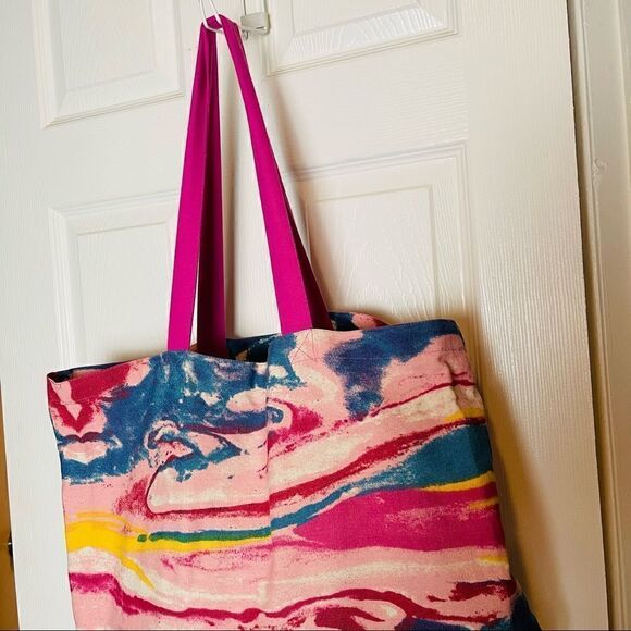 NWOT ANGL Tie Dye Fabric Tote Bag - Picture 3 of 5